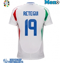 Italy Mateo Retegui #19 Replica Away Shirt Euro 2024 Short Sleeve